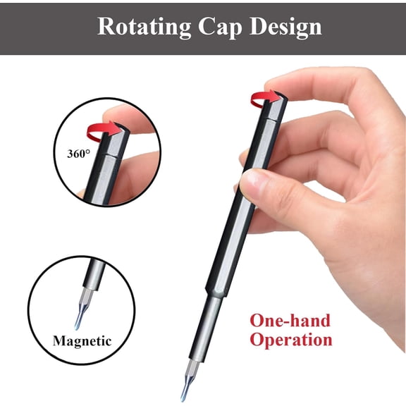 DASAW-Precision Screwdriver Set,27-in-1 Mini Small Magnetic Repair Tool Kit for Phone,Watch,Computer,Eyeglass,Doorbell,Electronic,Aluminum Handle & Manganese Steel Screw Driver