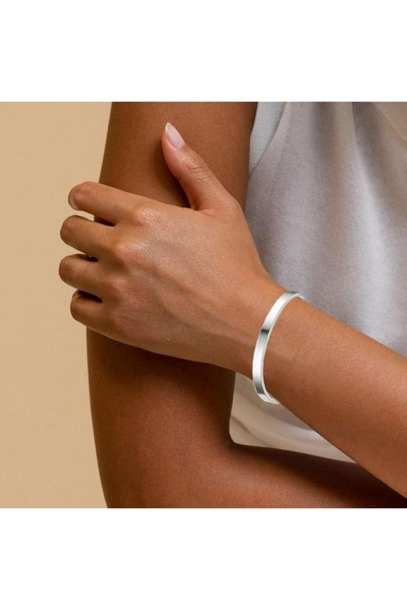 -Remember Who The F You Are Motivational Color Bangle, Stainless Steel Engraved Inspirational Message Fashion Cuff Bracelet Personalized Opening Adjustable Bracelet Jewelry Gift for Women