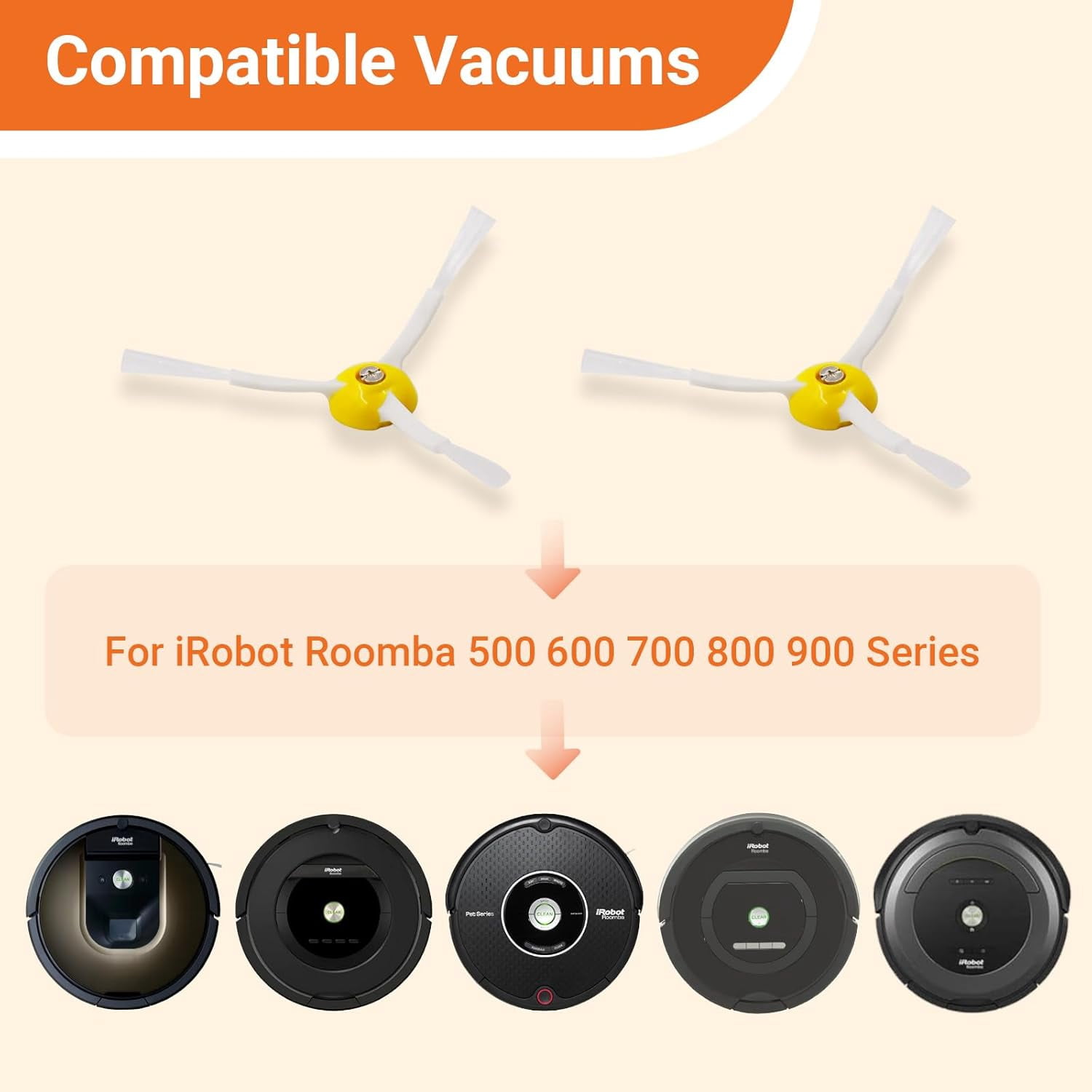 Genuine IRobot Replacement Side Brush For Roomba 671, 692, 694 Robot Vacuums 4 thumbnail image