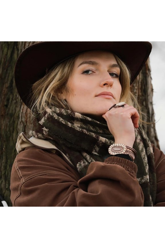 -Rustic Couture's Bohemian Turquoise Cuff Bangle Bracelets for Women Cowgirl