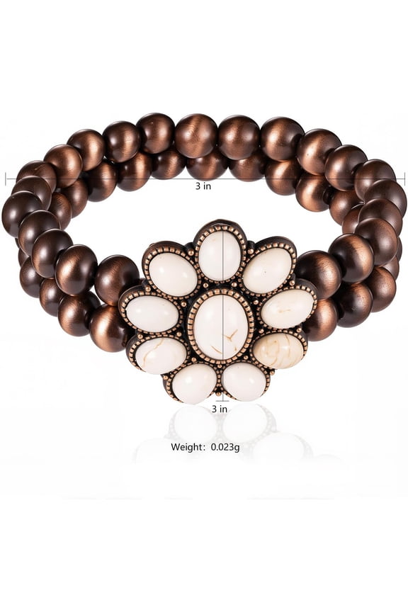 -Rustic Couture's Bohemian Turquoise Cuff Bangle Bracelets for Women Cowgirl