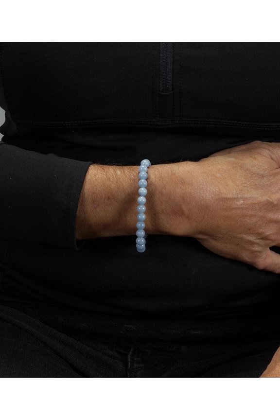 -- Small, Medium, Large Sizes - Gemstone Beaded Bracelets For Women and Men - 6mm Round Beads