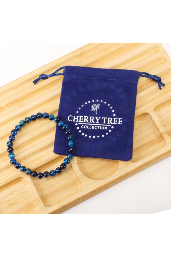 -- Small, Medium, Large Sizes - Gemstone Beaded Bracelets For Women and Men - 6mm Round Beads