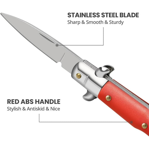 DASAW-Small Pocket Knife, Cool Knives Box Cutter for Women (Red)