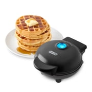 Dash Mini Waffle Maker, 4 Inch Nonstick, Chaffle Maker, Black
