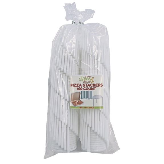 DASHER'S SPICE & BEANS Pizza Box Stackers 1.62" x 1.5" Each | 100 Count