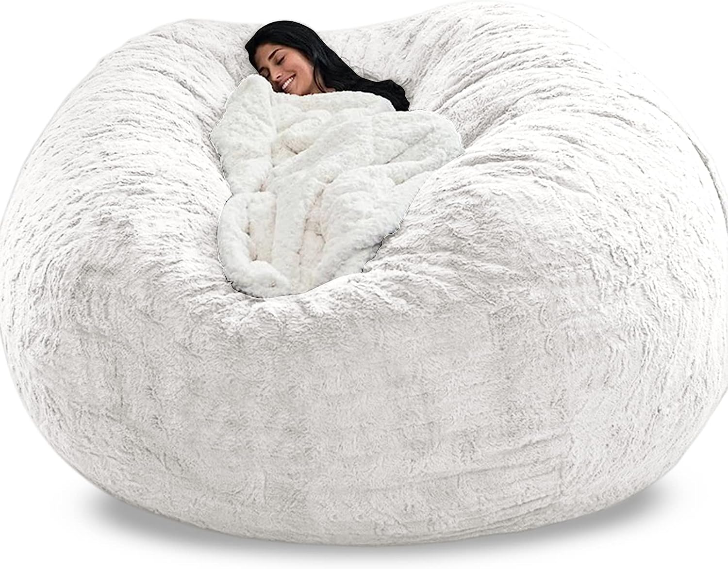 DASHU Giant Bean Bag Chair Cover (No Filler, Cover Only) Bean Bag