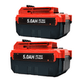 thumbnail image 1 of DASNITE 20V 5000mAh for PCC685L Battery Li-ion 2Pack Battery Compatible with PORTER CABLE PCC685L PCC682L PCC685LP, 1 of 5