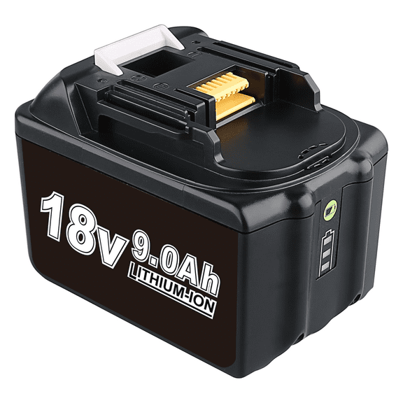 DASNITE 9.0Ah BL1890B Replacement for Original 18V Battery Li-on Compatible with 18 Volt BL1850B BL1840B BL1830B BL1860B BL1840 LXT400 Cordless Tool Battery with LED Indicator non-original