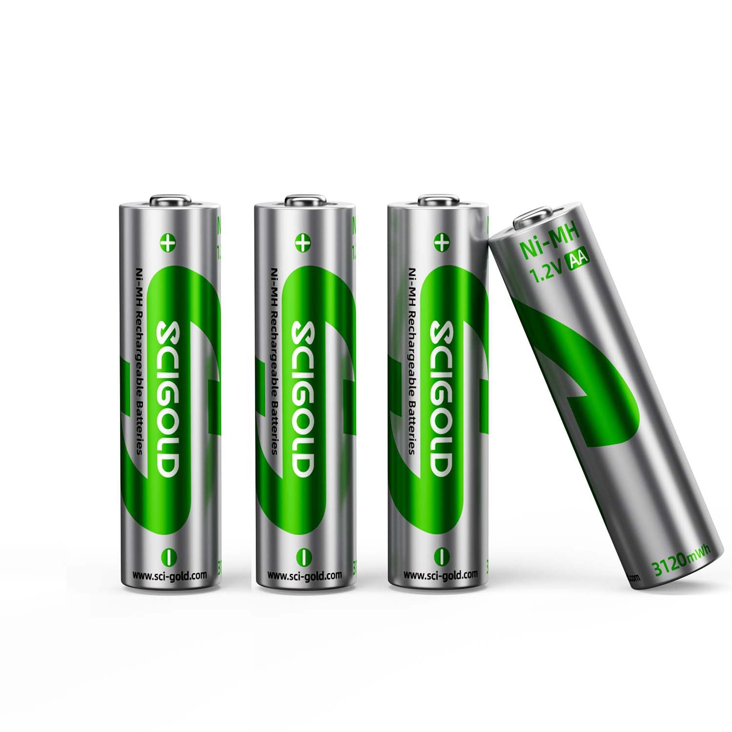 DASNITE&nbsp; Ni-MH AA Rechargeable Batteries 3120mWh Constant