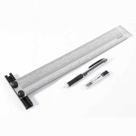 DASQUA 12" PRECISION MARKING T-RULE PENCIL & REFILL LEAD (1804-5770)