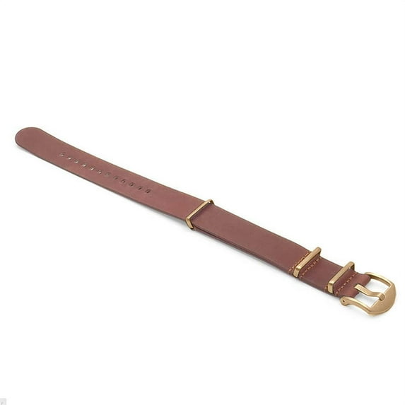 DASSARI Veteran Vintage Leather One-Piece Watch Strap