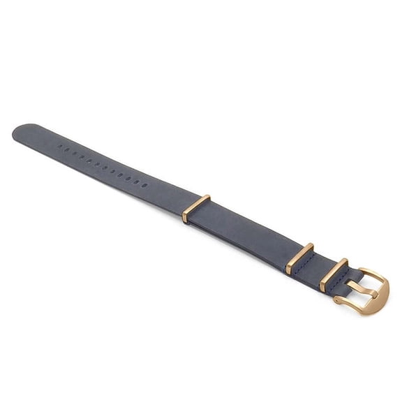 DASSARI Veteran Vintage Leather One-Piece Watch Strap