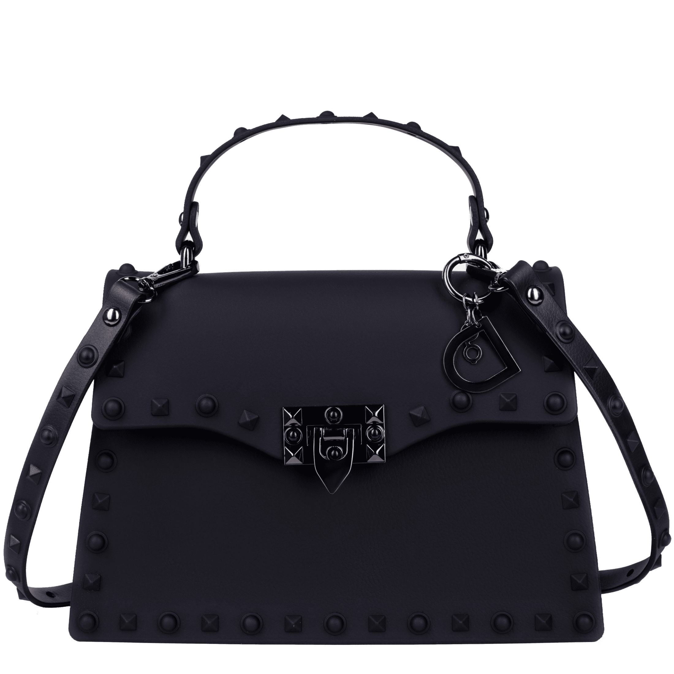 Siesta Kort levetid data DASTI Brand Female Studded Handbag Crossbody Jelly Purse for Women Medium  Black - Walmart.com