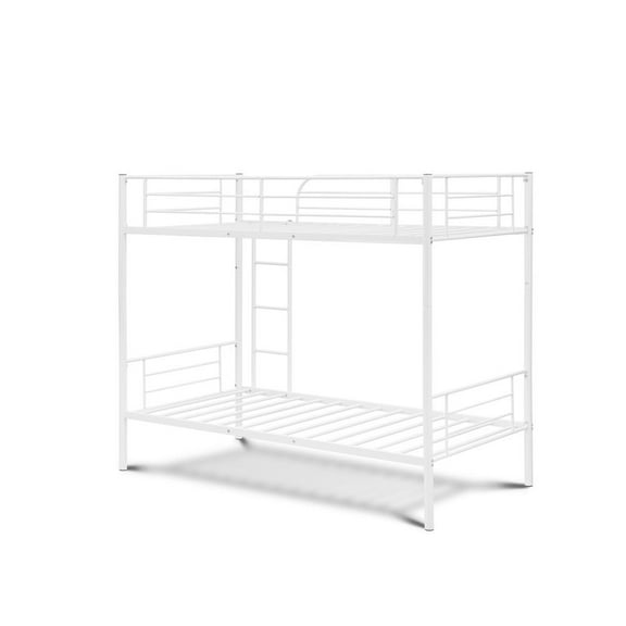 DAT0WHI Danbury Twin Bunk Bed in powder coating white color