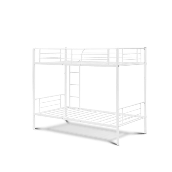 DAT0WHI Danbury Twin Bunk Bed in powder coating white color