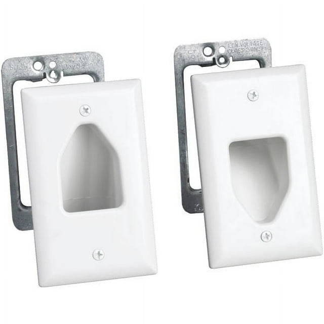 DATACOMM ELECTRONICS 50-3331-WH-KIT Small Flat Panel TV Cable Organizer ...