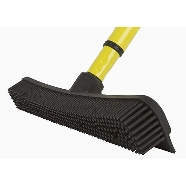 DATCH Dutch Rubber Broom Head Pet Hair Removal Carpets Rugs Black AS Pictured 12 inches x 2.6