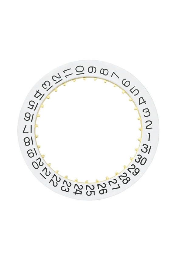 DATE CALENDAR DISC FOR MOVEMENT ETA 2893-2, 2892-A2/W WATCH WHITE