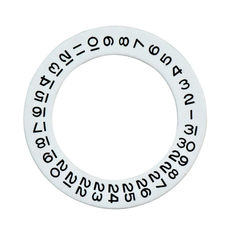 DATE DISC OVERLAY FOR ETA 2836 2824 MIYOTA 8215 2813 WHITE ROLEX