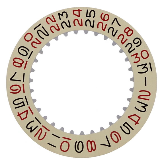 DATE DISC ROULETTE FOR ROLEX DATE MOVEMENT 1535 1560 1565 1575 CHAMPAGNE/R/BLACK