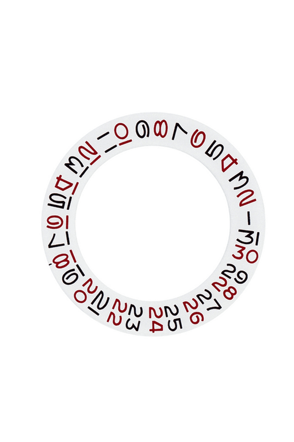 DATE DISC ROULETTE OVERLAY 6 & 9 FOR ETA 2836 2824 DG MIYOTA ROLEX 3135 BLACK/RE