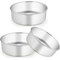 DATI Cake Pans, 2 PCS Stainless Steel Round 3 Inch Deep Baking Cake