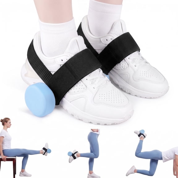 DATREON 2 Pack Dumbbell Ankle Strap, Adjustable Foot Attachment for Tibialis and Leg Strength Training