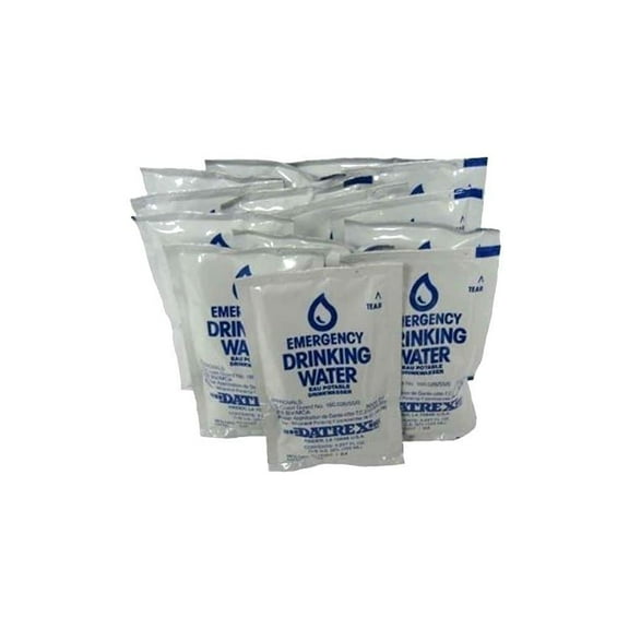 DATREX 125-ml Emergency Disaster or Survival Water Pouch (12 pack)