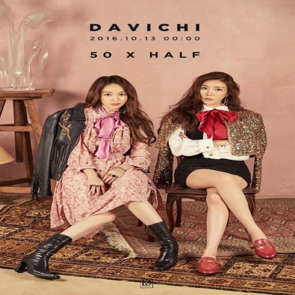 DAVICHI-[50 X HALF] 5th Mini Album CD+PhotoBook Sealed - Walmart.com