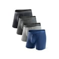 thumbnail image 1 of DAVID ARCHY Adult Men's Underwear Breathable Bamboo Rayon Trunks 4 Pack Multi Colors,Sizes S-2XL, 1 of 7