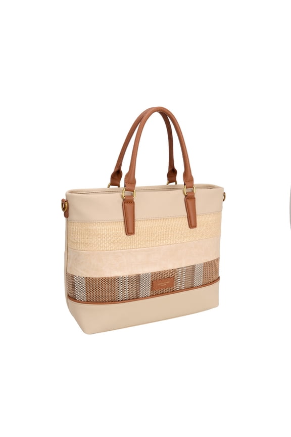 STRAW SATCHEL HANDBAG