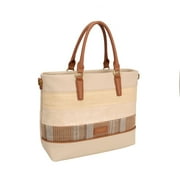 David Jones Straw Satchel Handbag
