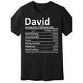 thumbnail image 1 of DAVID Nutrition Funny Birthday Personalized Name Gift Idea 690416 funny Men'S Short Sleeve T-shirt black AM, 1 of 3