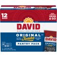 DAVID Original Salted and Roasted Jumbo Sunflower Seeds, 1.625 oz, 12