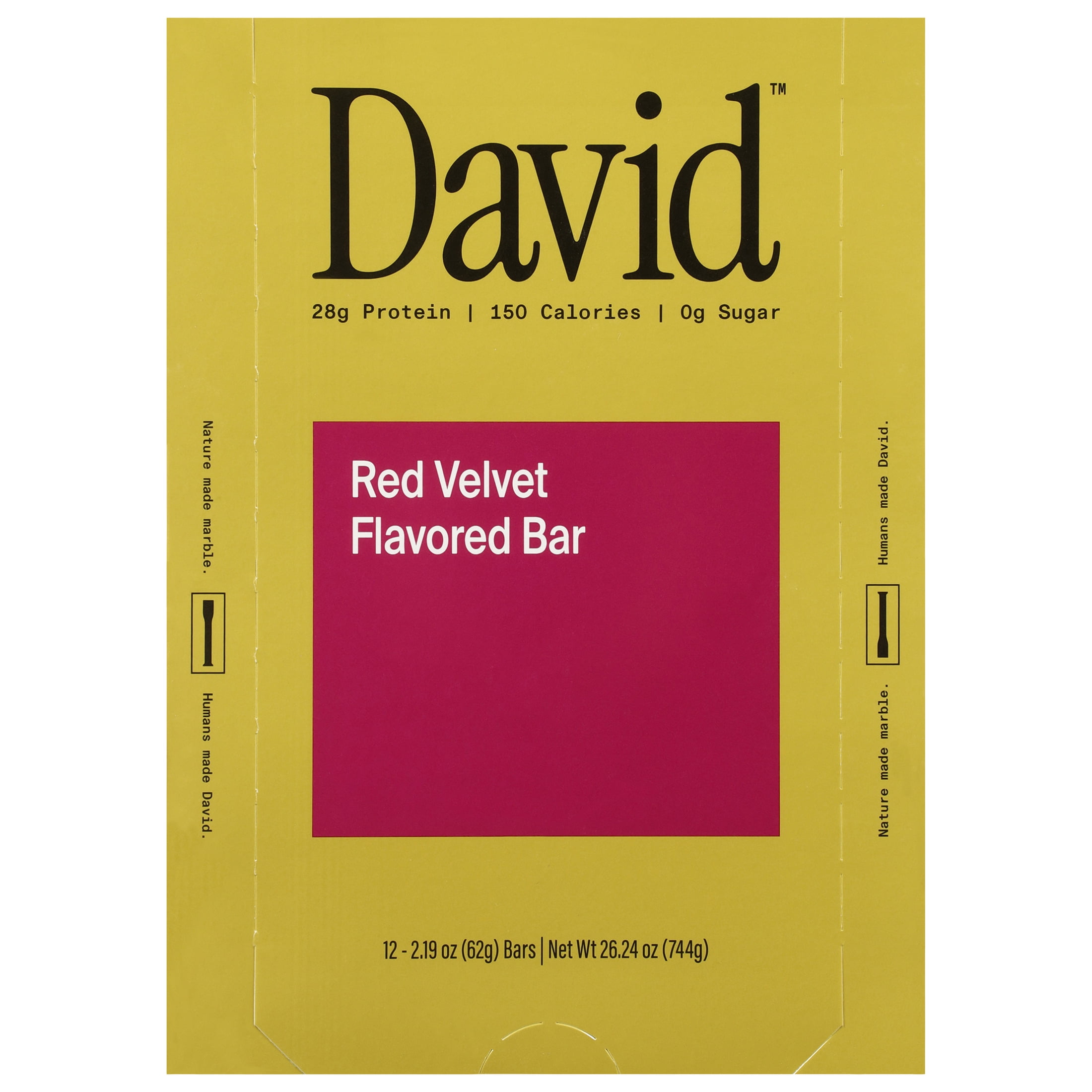 David Red Velvet Flavored Bar 12 - 2.19 oz Bars