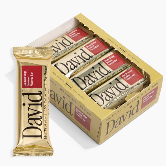 David High Protein Bars, Fudge Brownie - 28g Protein
