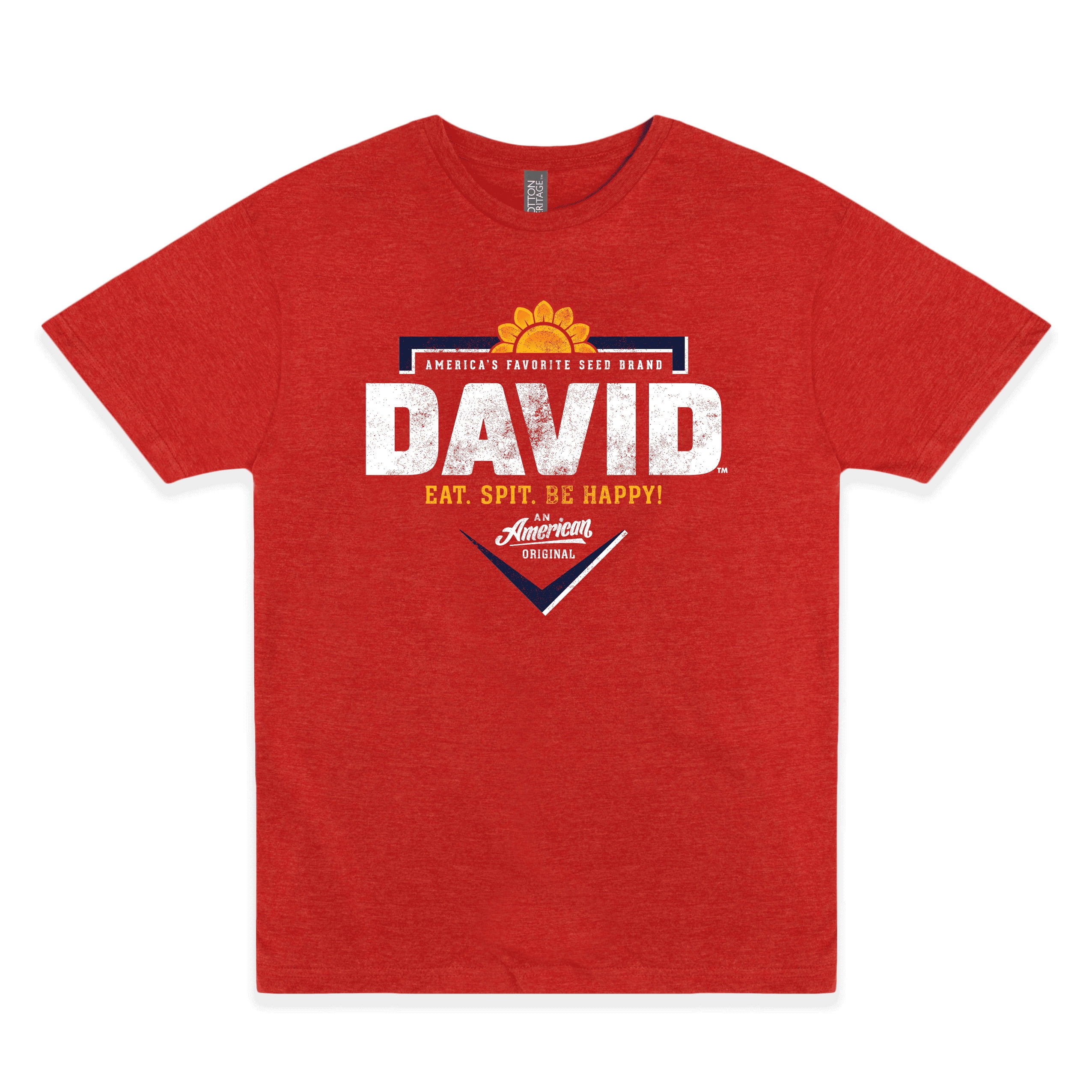 Official DAVID® Sunflower Seeds T-Shirt – Homeplate Logo Tee | Vintage Baseball Snack Shirt