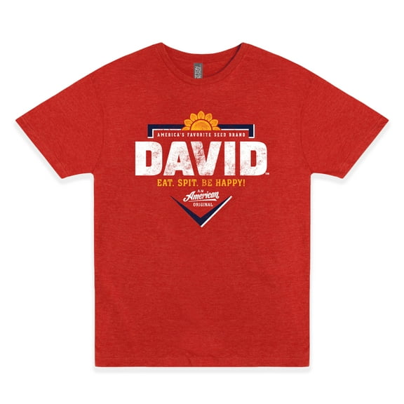 Official DAVID® Sunflower Seeds T-Shirt – Homeplate Logo Tee | Vintage Baseball Snack Shirt