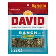 thumbnail image 1 of DAVID Jumbo Sunflower Seeds, Ranch Flavor, 5.25 oz., 1 of 9