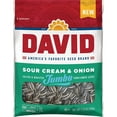 thumbnail image 1 of DAVID Sour Cream & Onion Jumbo Sunflower Seeds, Keto Friendly, 5.25-oz. Resealable Bag, 1 of 2