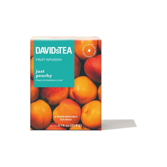 DAVIDsTEA Just Peachy Fruit Tea - 12 Tea Bags