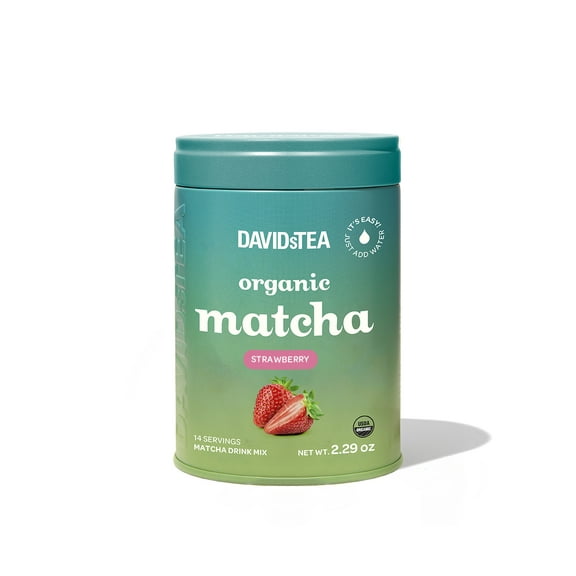 DAVIDsTEA Organic Strawberry Matcha Tin