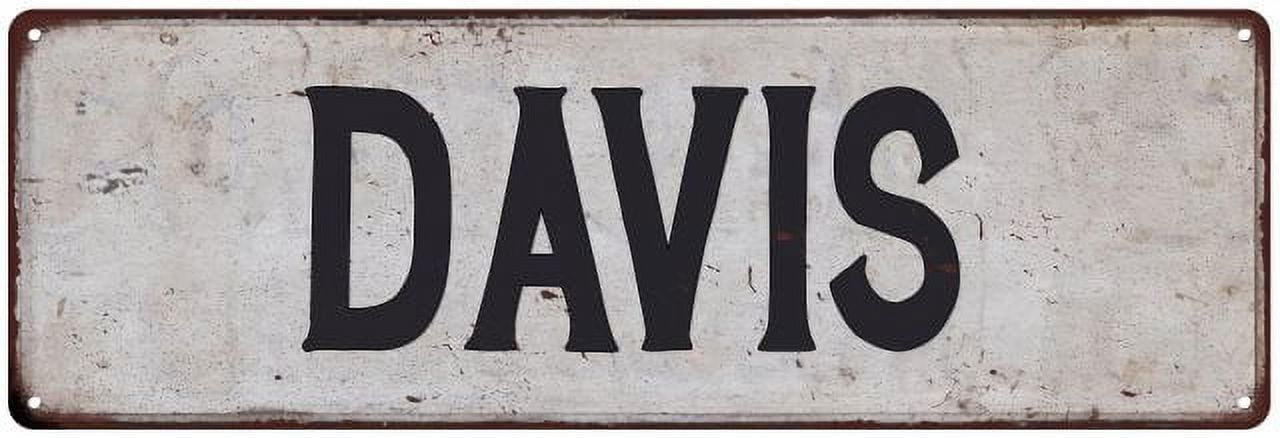 DAVIS Vintage Look Rustic Chic Metal Sign 6x18 106180036154 - Walmart.com