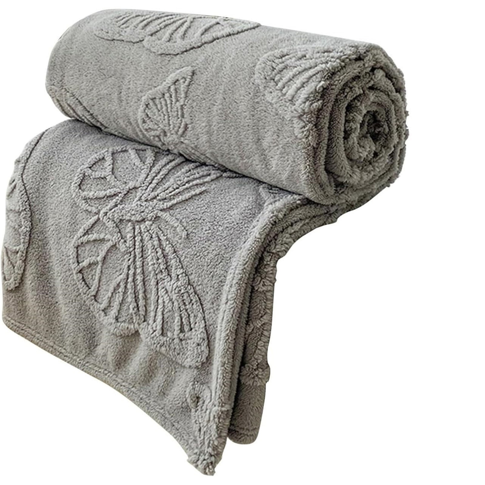 DAWANGGI Lightning Deals Prime Throw Blanket Super Soft Fluffy and Warm Blankets for Couch Bed All Season Use Thickened solid colour simple fashion blanket Cotton Gift Blanket for Women Men