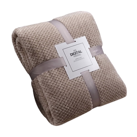 DAWANGGI Warehouse Clearance Blanket - Warm & Lightweight - Fluffy & Soft The New Coral Flannel Solid Color Office Lunch Break Blanket Coco for Couch, Bed, Sofa