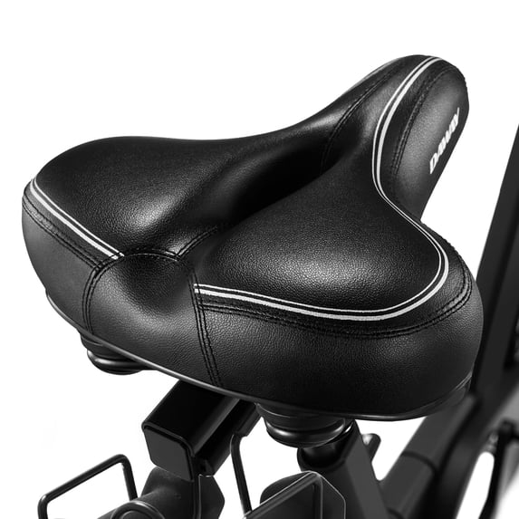 DAWAY C30i Comfortable Oversized Bike Seat - Compatible with Peloton, Exercise, Mountain or Road Bikes, Extra Wide Bicycle Saddle Replacement with Memory Foam Cushion for Men Women Comfort