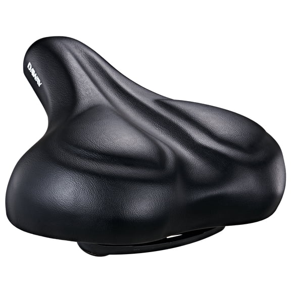 DAWAY Oversized Comfortable Bike Seat - C50i Extra Wide Bike Saddle Replacement with Memory Foam Cushion for Men Women Comfort, Compatible with Peloton, Exercise, Mountain, Road Bicycles or E-Bike