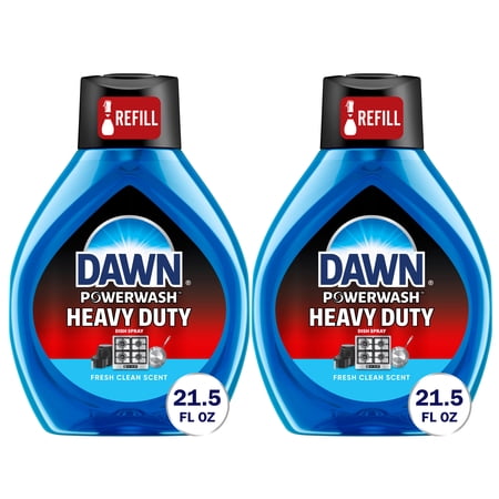 Dawn Powerwash Heavy Duty Dish Spray Fresh Clean, 21.5 oz 2pk Refills