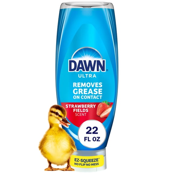 Dawn Ultra, EZ Squeeze Dish Soap, Dishwashing Liquid, Strawberry Fields, 22oz